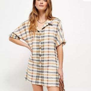 Free people felicity romper medium pockets